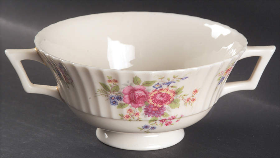 Victoria Footed Cream Soup Bowl by Lenox-1