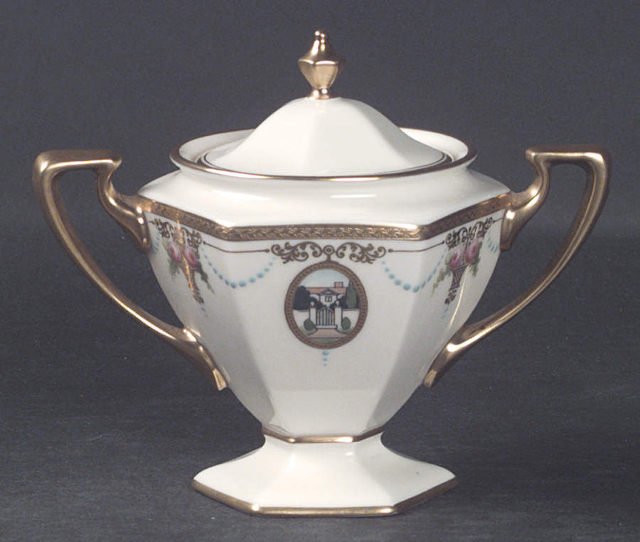 Virginian (Scalloped) Sugar Bowl & Lid by Lenox-1