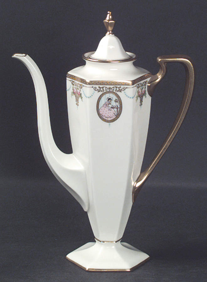 Virginian (Scalloped) Coffee Pot & Lid by Lenox-1