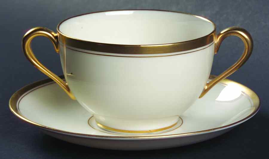 The Vondel Flat Bouillon Cup & Saucer by Lenox-1