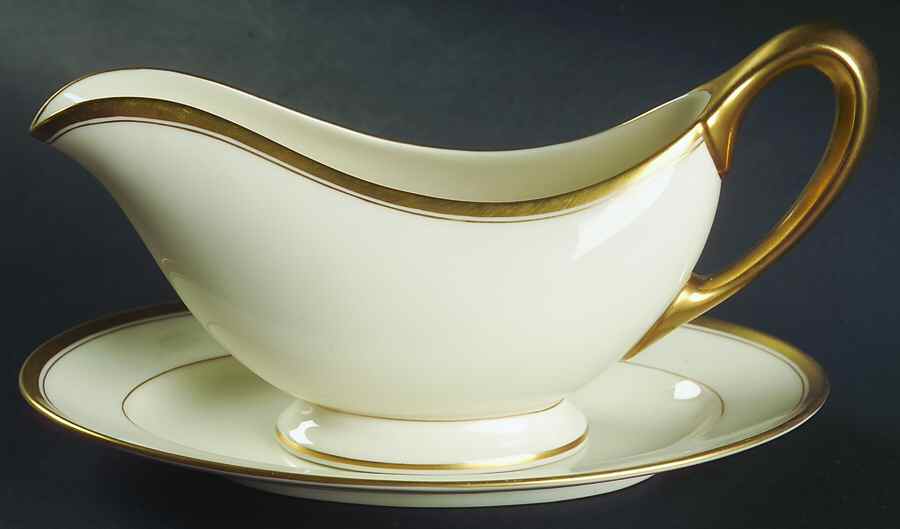 The Vondel Gravy Boat & Underplate by Lenox-1