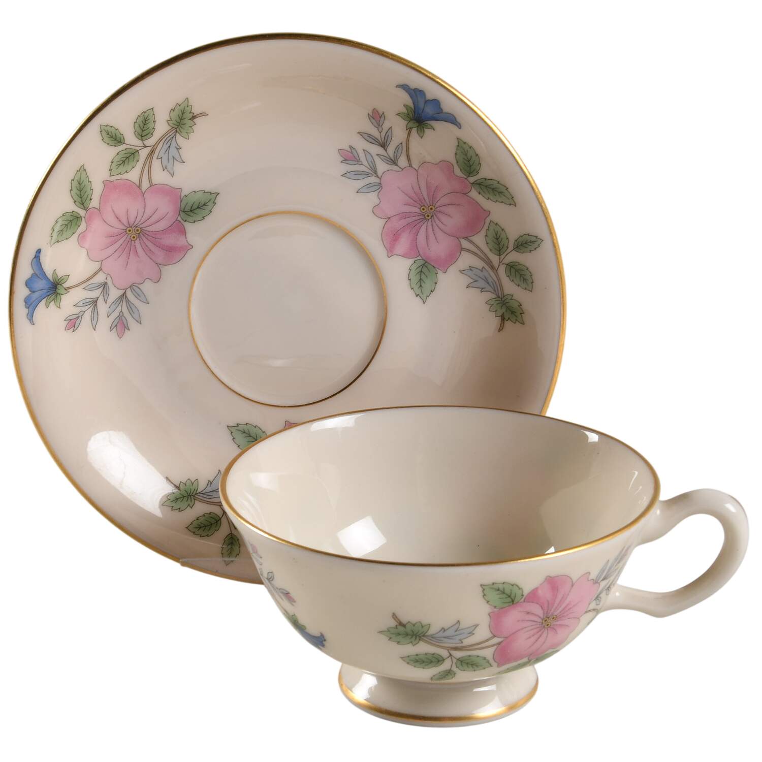 W323 Footed Cup & Saucer Set by Lenox-1