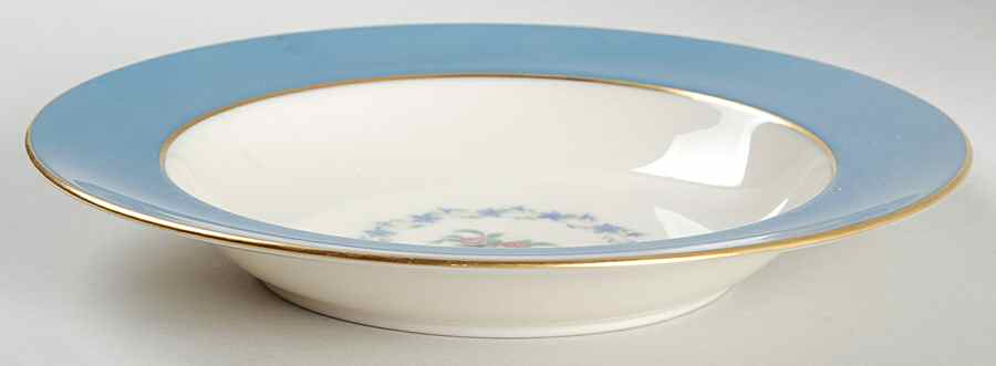 Washington Turquoise (Smooth) Rim Soup Bowl by Lenox-1