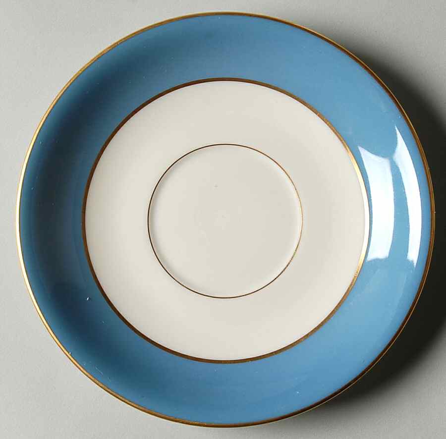 Washington Turquoise (Smooth) Saucer for Bouillon Cup by Lenox-1