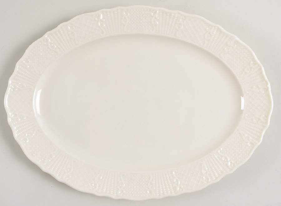 Washington Wakefield Off White 11" Oval Serving Platter by Lenox-1