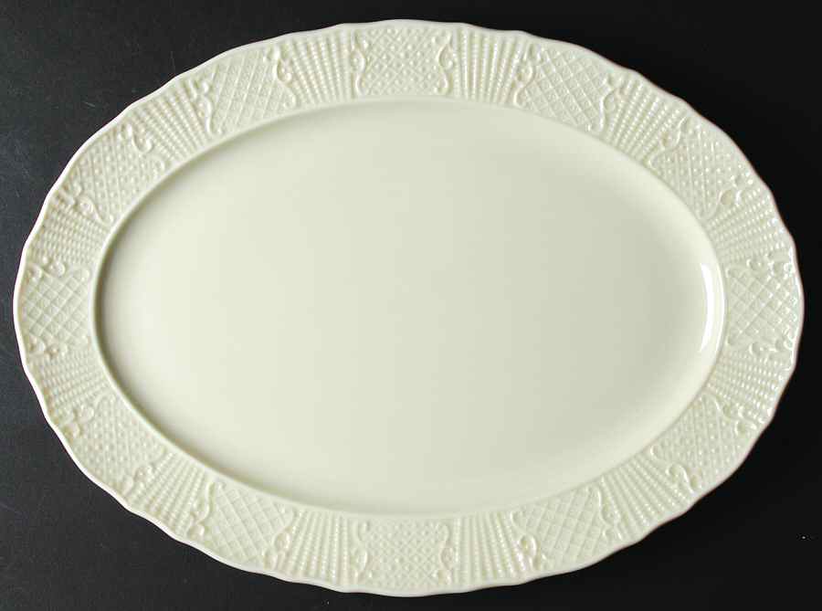 Washington Wakefield Off White 15" Oval Serving Platter by Lenox-1