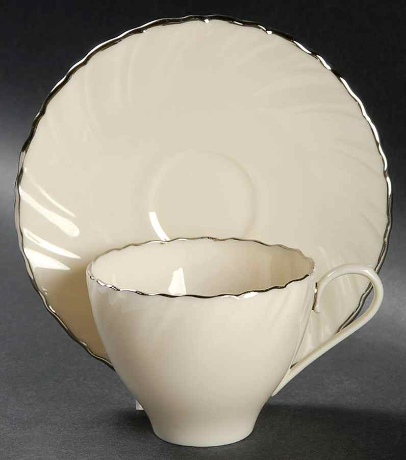 Weatherly Flat Demitasse Cup & Saucer Set by Lenox-1