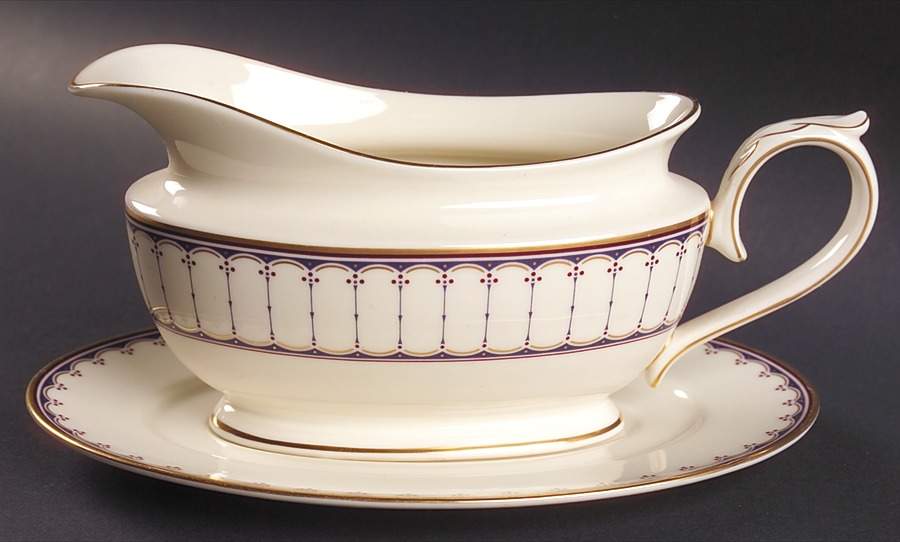 Weymouth Estates Gravy Boat & Underplate by Lenox-1