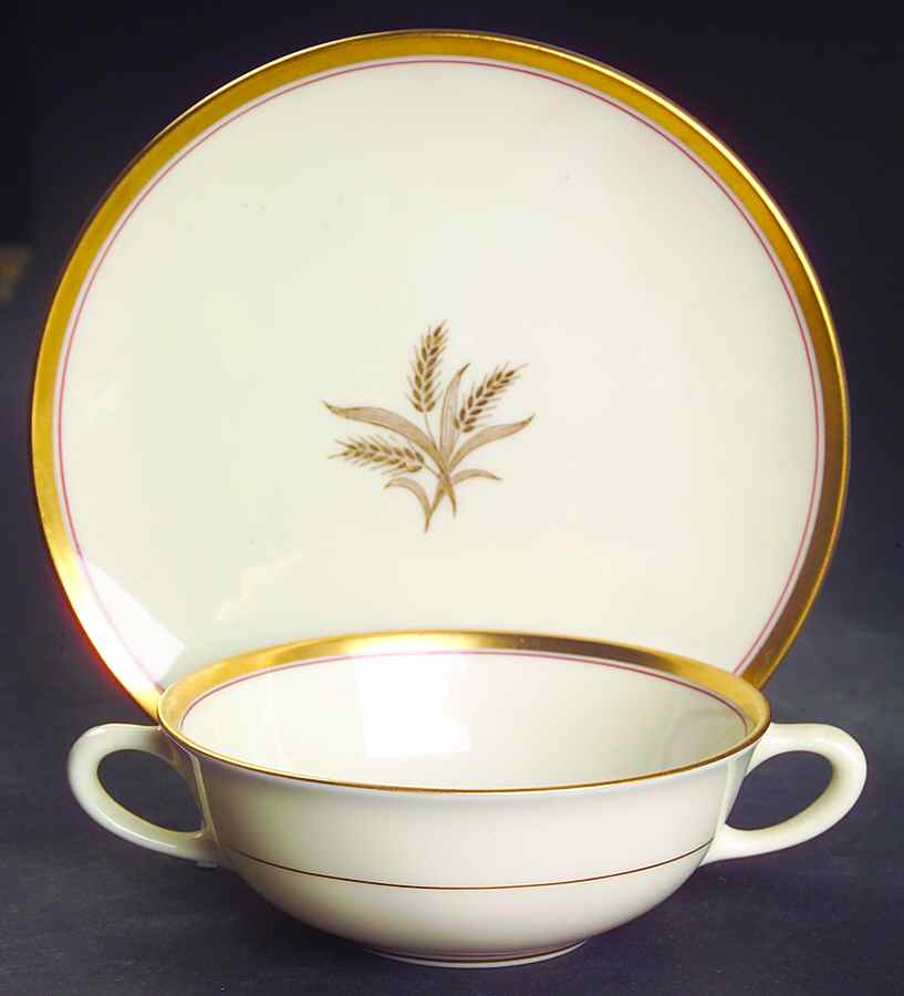 Westfield Flat Cream Soup Bowl & Saucer Set by Lenox-1