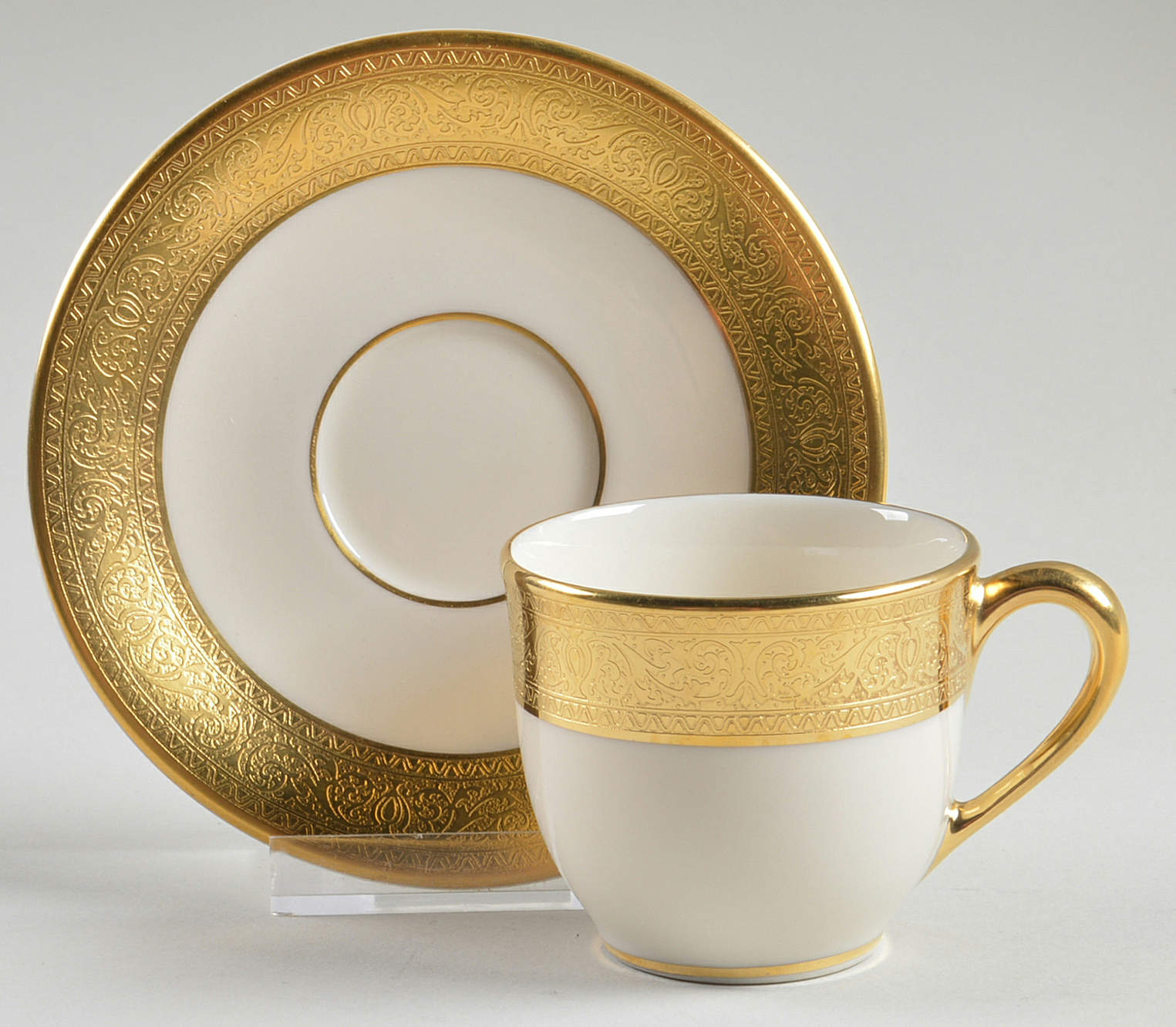 Westchester Footed Demitasse Cup & Saucer Set by Lenox-1