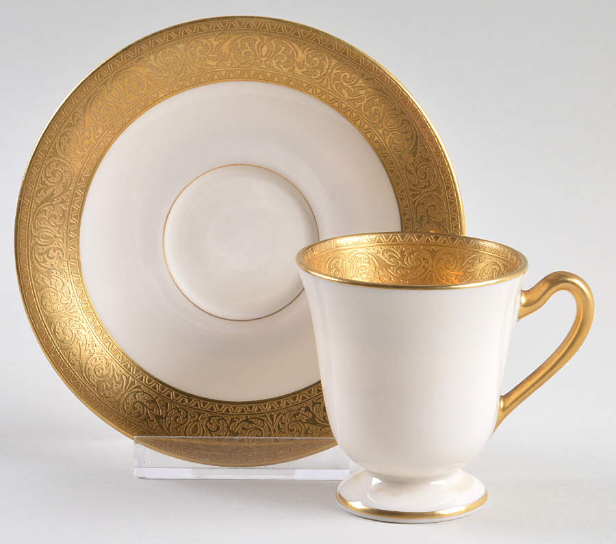 Westchester Footed Demitasse Cup & Saucer Set by Lenox-1