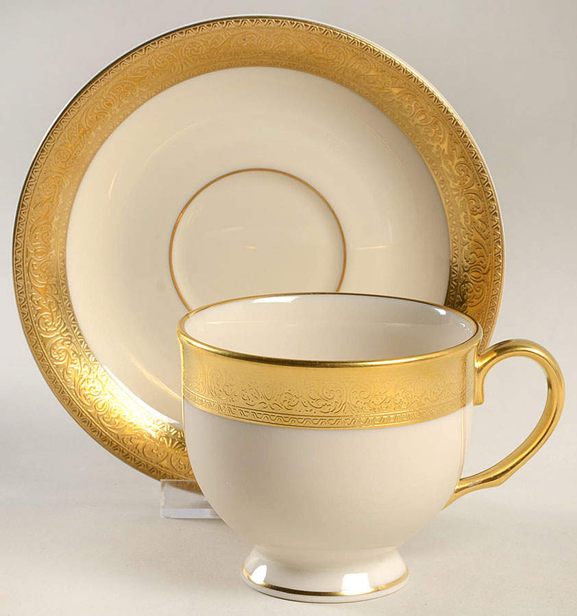 Westchester Footed Cup & Saucer Set by Lenox-1