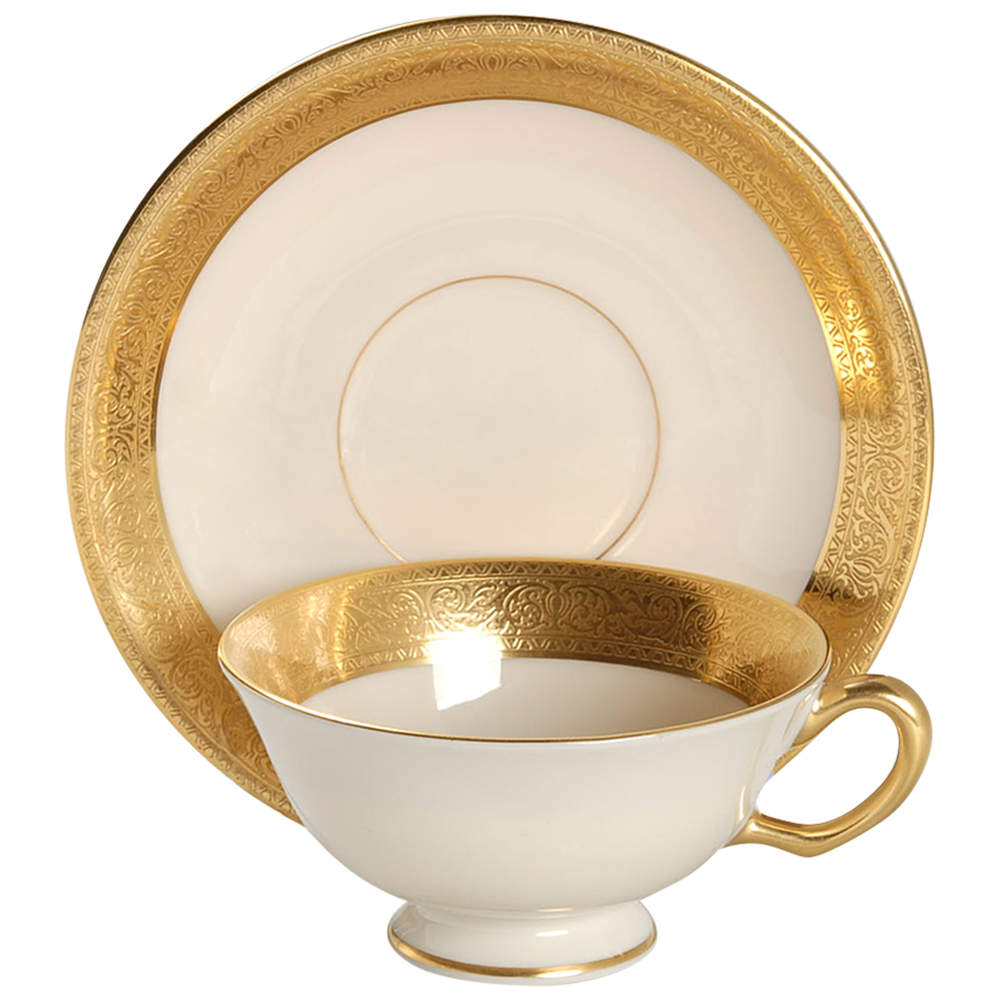 Westchester Footed Cup & Saucer Set by Lenox-1