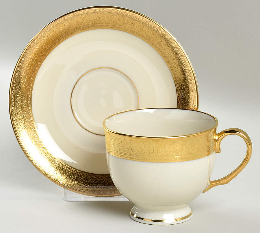Westchester Footed Cup & Saucer Set by Lenox-1
