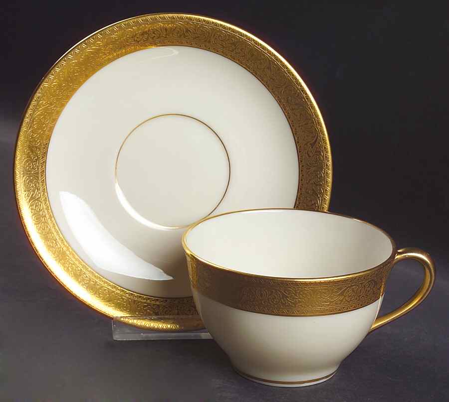 Westchester Flat Cup & Saucer Set by Lenox-1