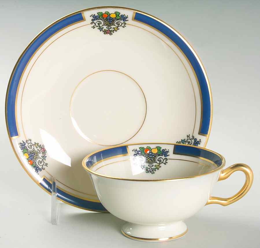 Westchester Footed Cup & Saucer Set by Lenox-1