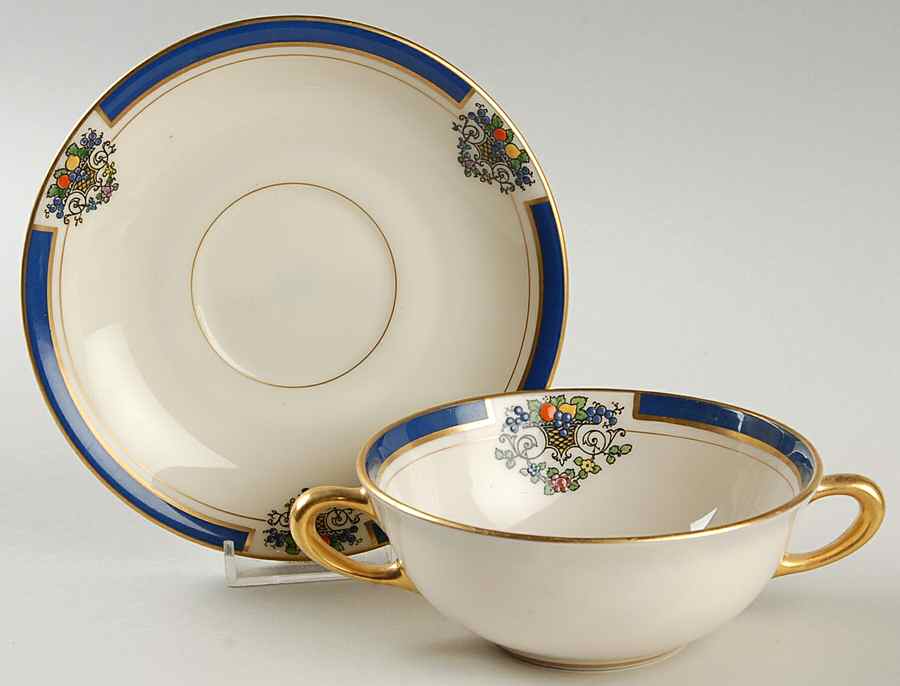 Westchester Flat Cream Soup Bowl & Saucer Set by Lenox-1