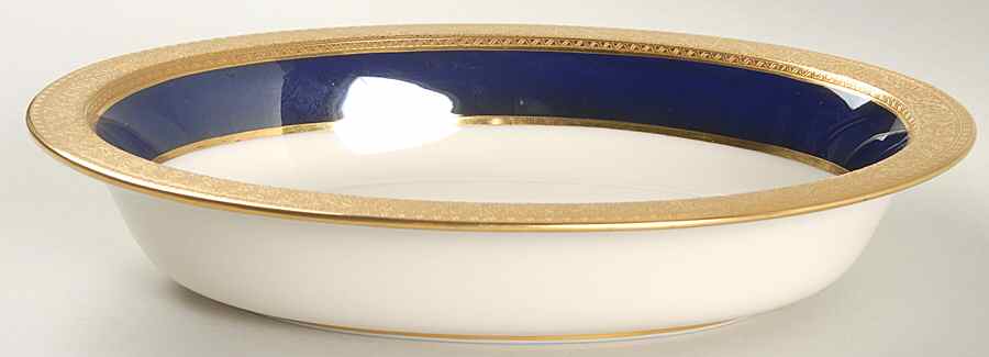 Westchester Cobalt Blue 9" Oval Vegetable Bowl by Lenox-1