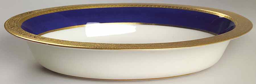 Westchester Cobalt Blue 10" Oval Vegetable Bowl by Lenox-1