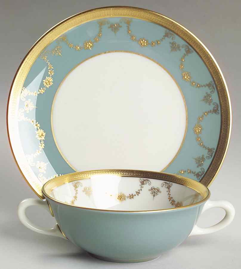 Westport Flat Cream Soup Bowl & Saucer Set by Lenox-1