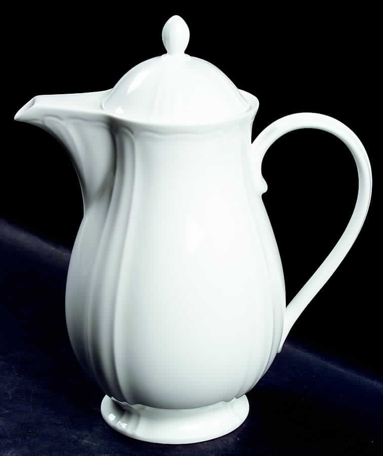 White Crest Coffee Pot & Lid by Lenox-1