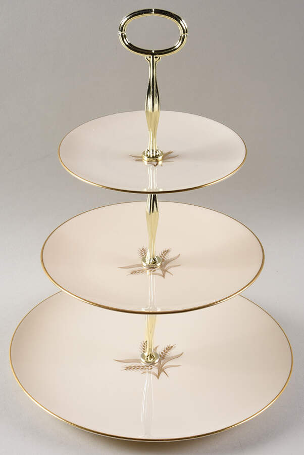 Wheat 13 7/8"-14 1/4" 3-Tiered Serving Tray(DP,SP,BB) HC by Lenox-1