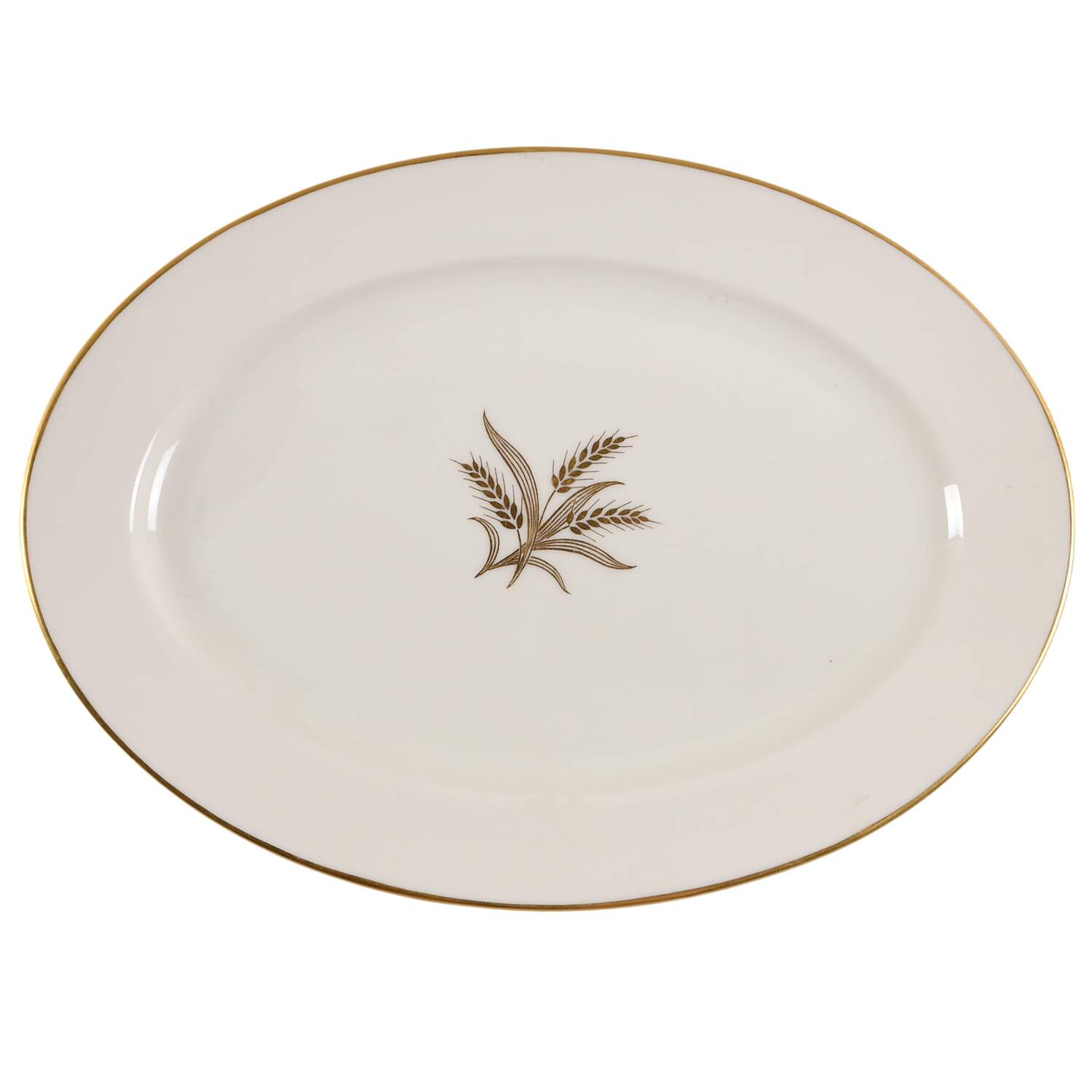 Wheat 11" Oval Serving Platter by Lenox-1