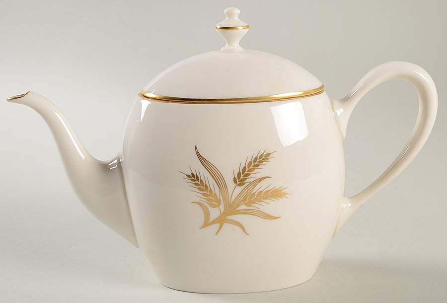 Wheat Shape 693 Teapot & Lid by Lenox-1