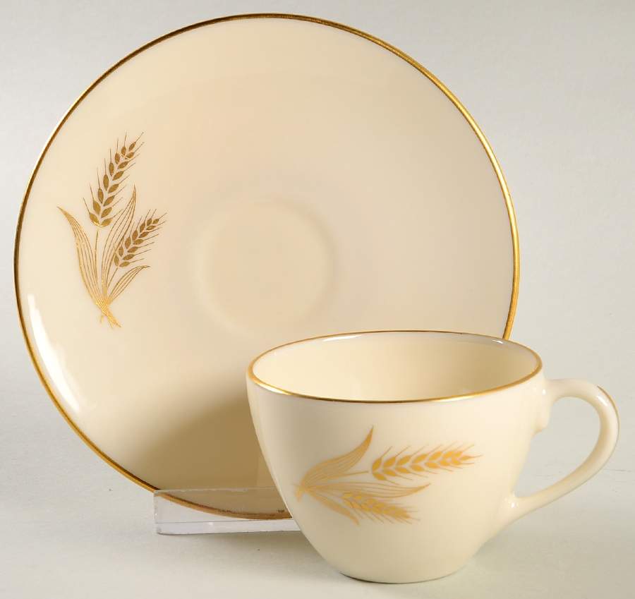 Wheat Flat Demitasse Cup & Saucer Set by Lenox-1
