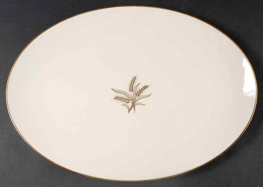 Wheat 16" Oval Serving Platter by Lenox-1