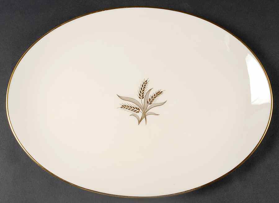 Wheat 13" Oval Serving Platter by Lenox-1