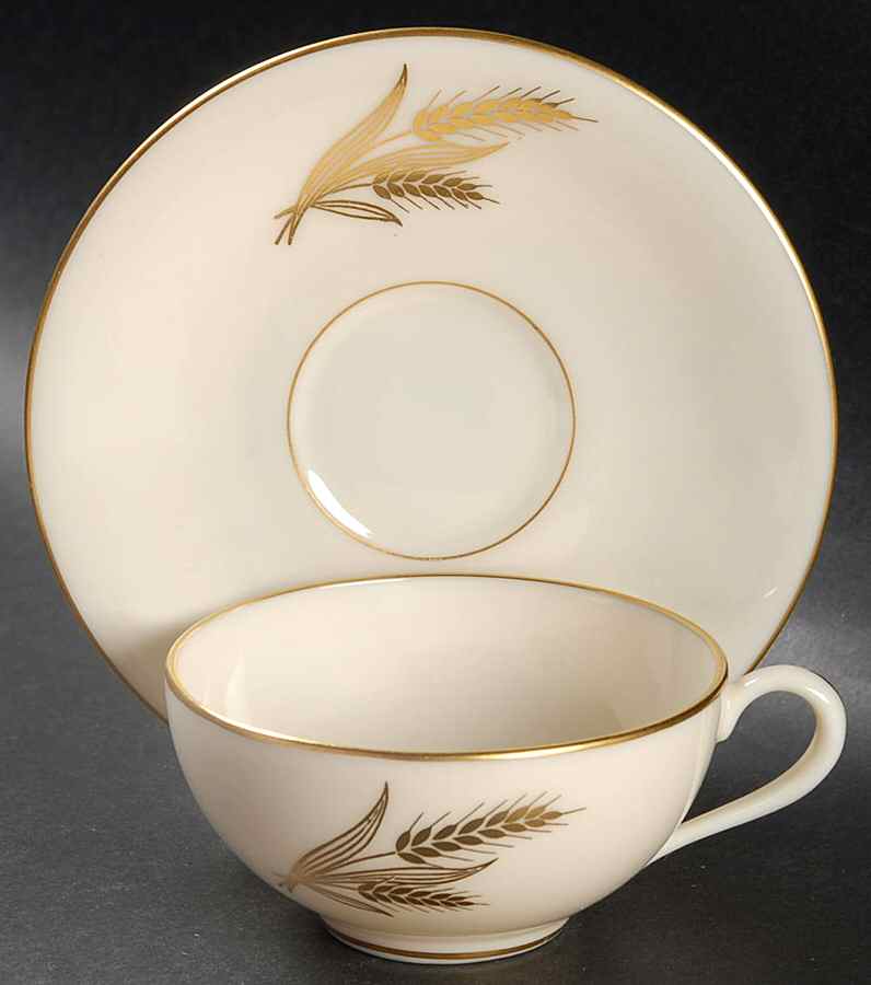 Wheat Flat Demitasse Cup & Saucer Set by Lenox-1
