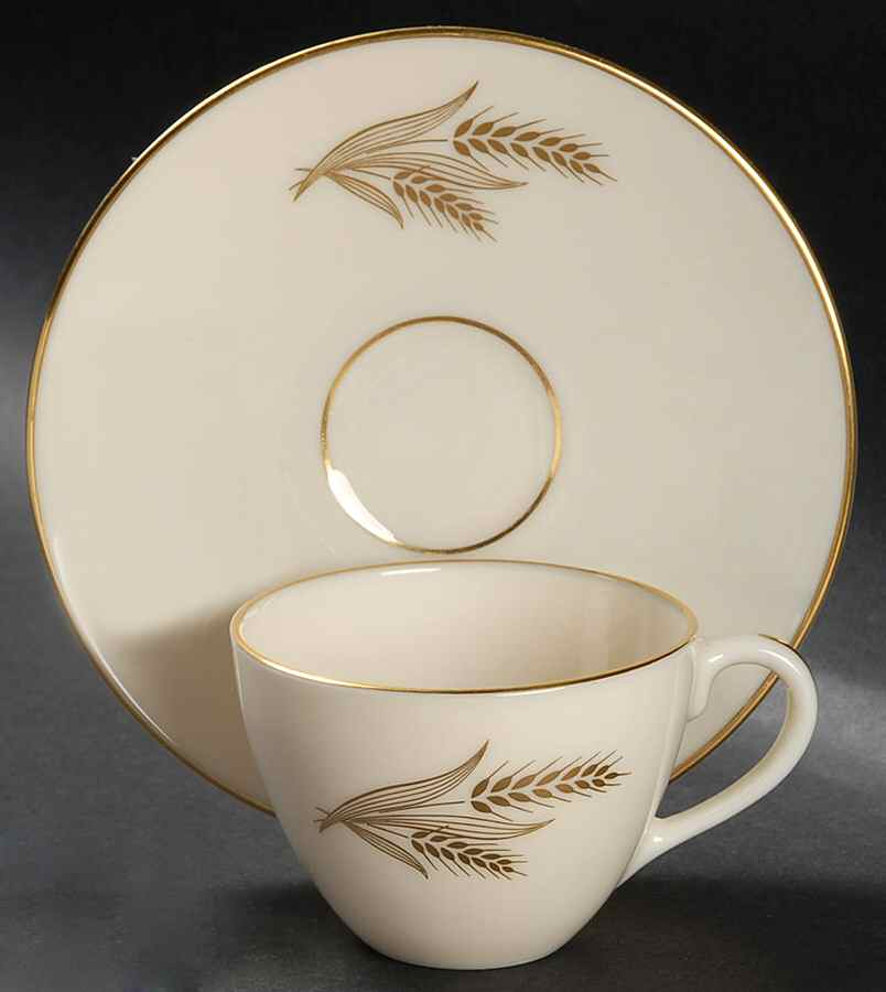 Wheat Flat Demitasse Cup & Saucer Set by Lenox-1
