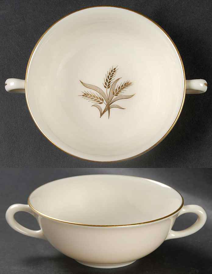 Wheat Flat Cream Soup Bowl by Lenox-1