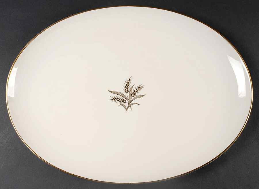 Wheat 17" Oval Serving Platter by Lenox-1
