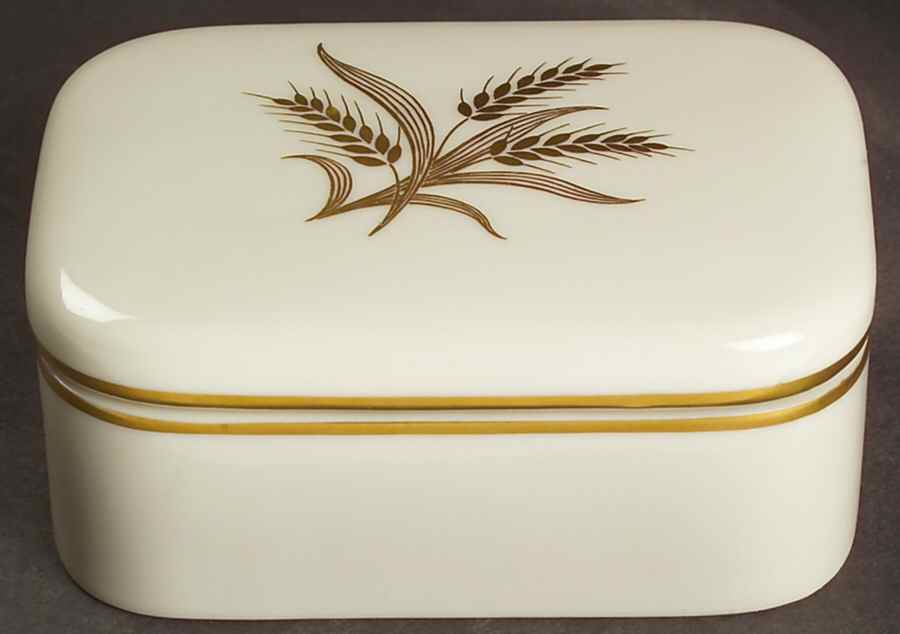 Wheat Cigarette Box & Lid by Lenox-1