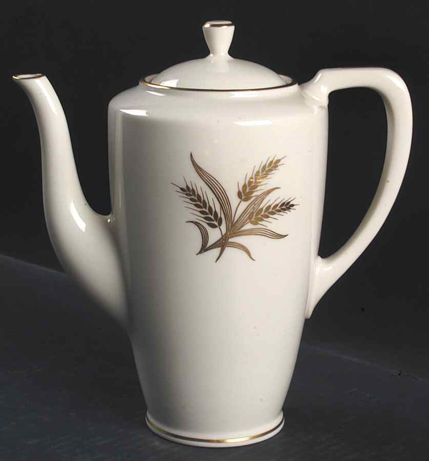 Wheat Shape 1960 Coffee Pot & Lid by Lenox-1