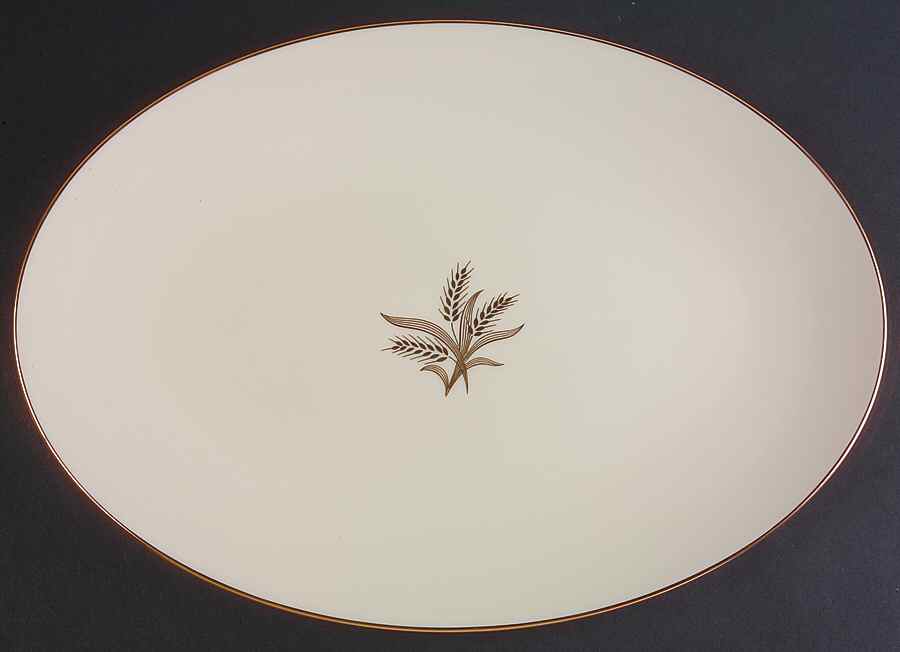 Wheat 15" Oval Serving Platter by Lenox-1