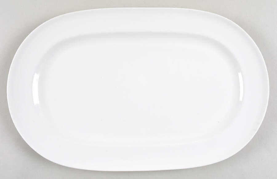 White Rim 13" Oval Serving Platter by Lenox-1