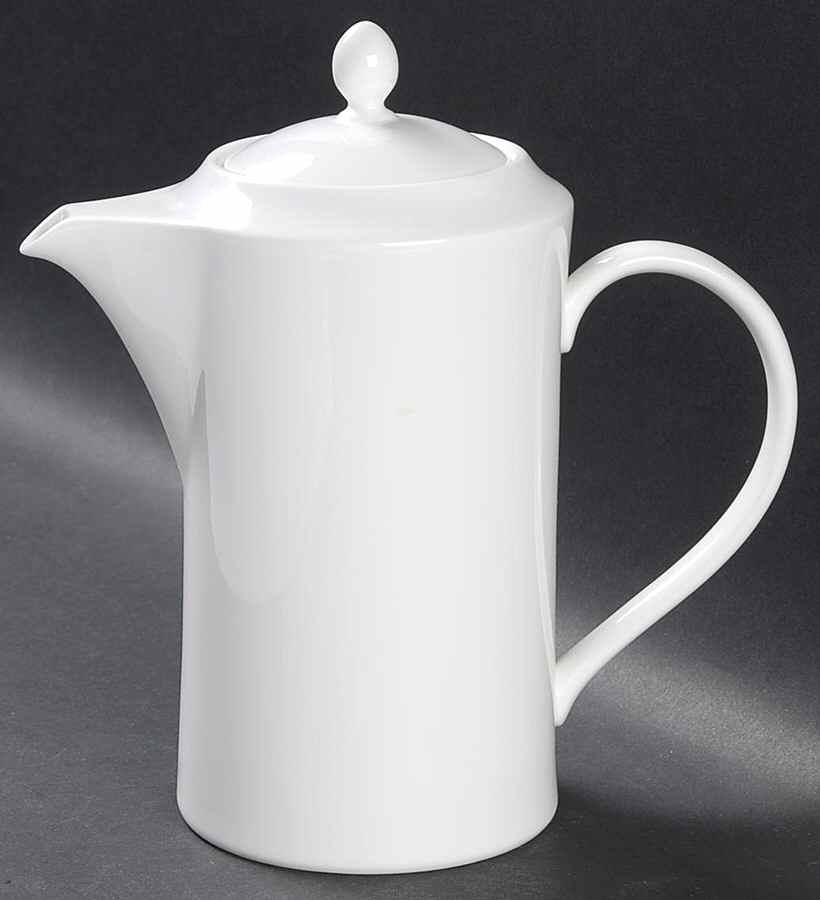 White Rim Coffee Pot & Lid by Lenox-1