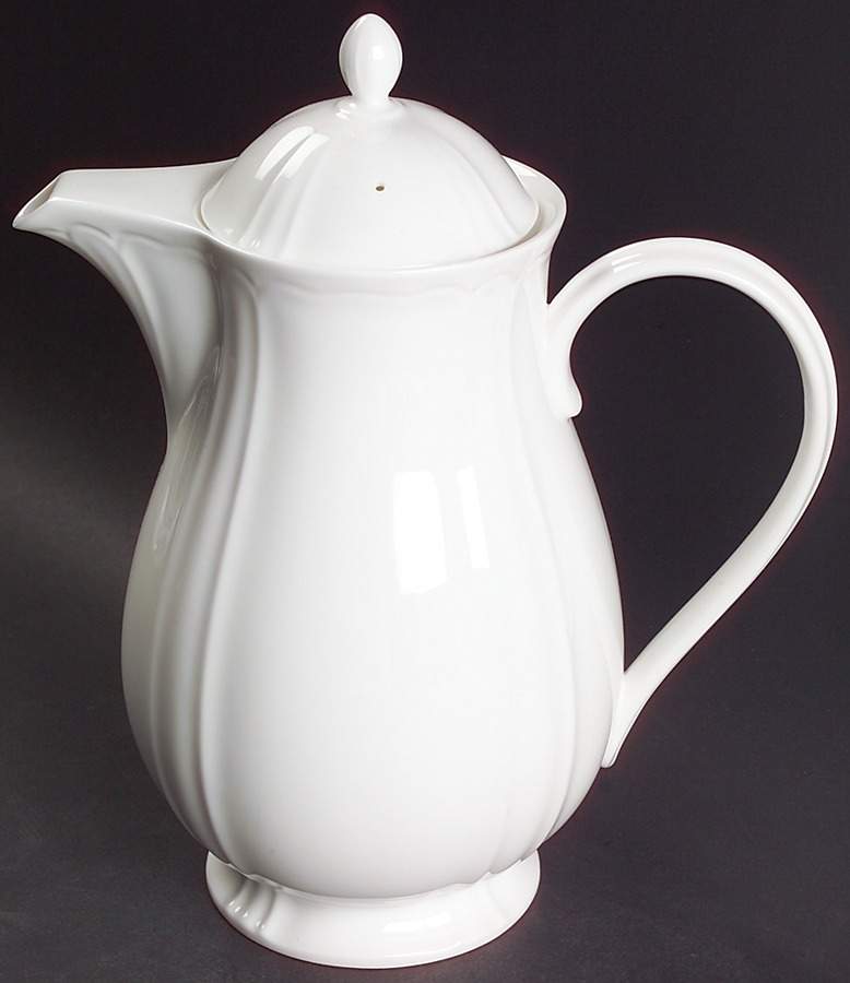 White Shore Coffee Pot & Lid by Lenox-1