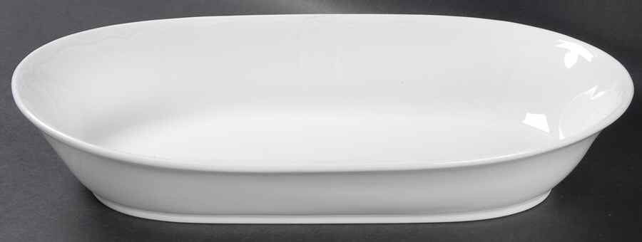 White Shore 10" Oval Vegetable Bowl by Lenox-1