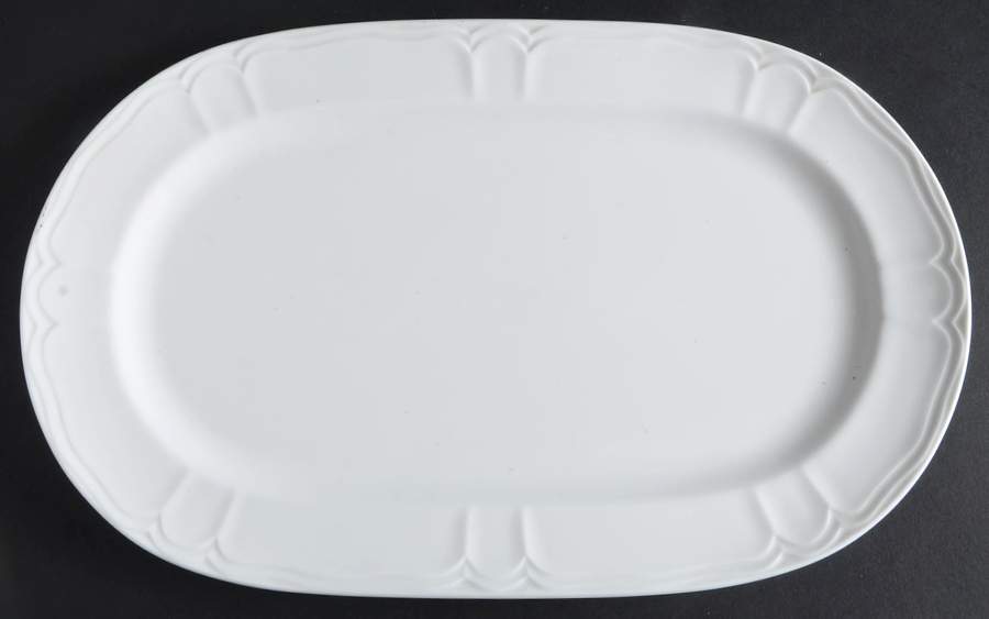 White Shore 13" Oval Serving Platter by Lenox-1