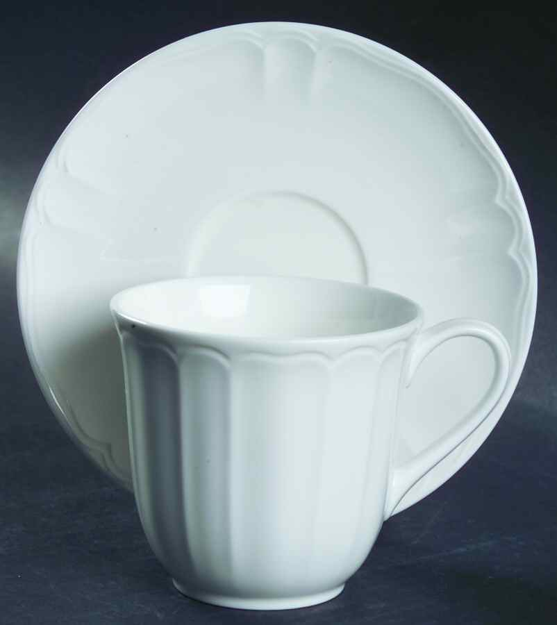 White Sands (No Trim) Flat Cup & Saucer Set by Lenox-1