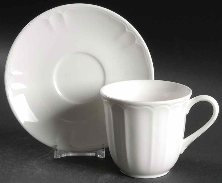 White Sands (No Trim) Flat Cup & Saucer Set by Lenox-1