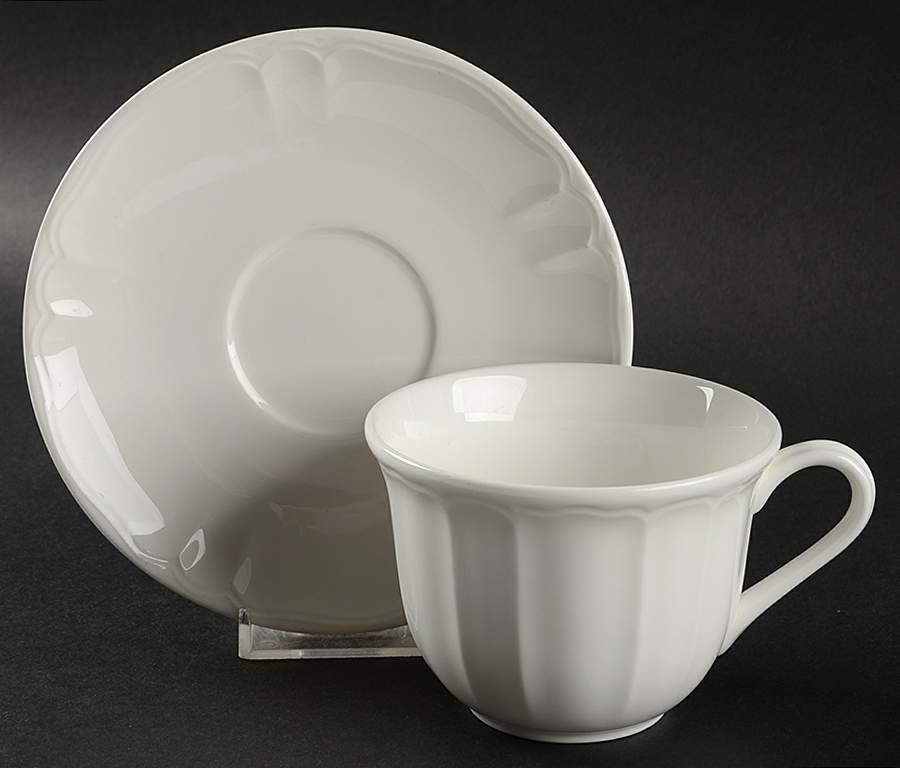 White Sands (No Trim) Flat Cup & Saucer Set by Lenox-1