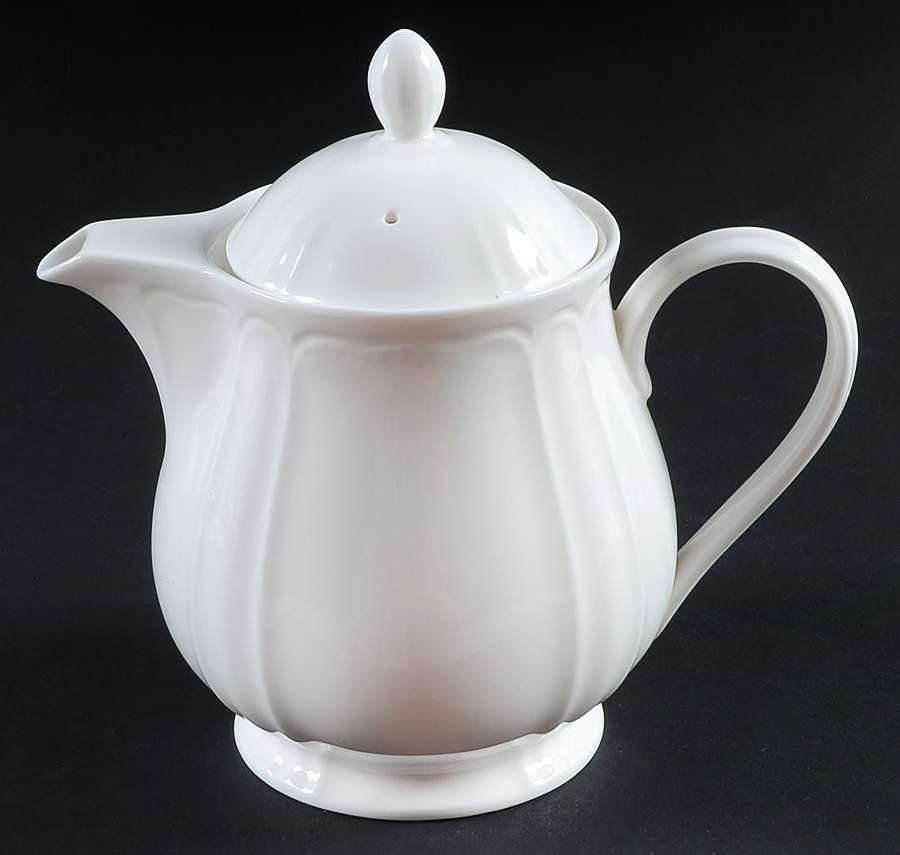 White Sands (No Trim) Individual Coffee Pot & Lid by Lenox-1