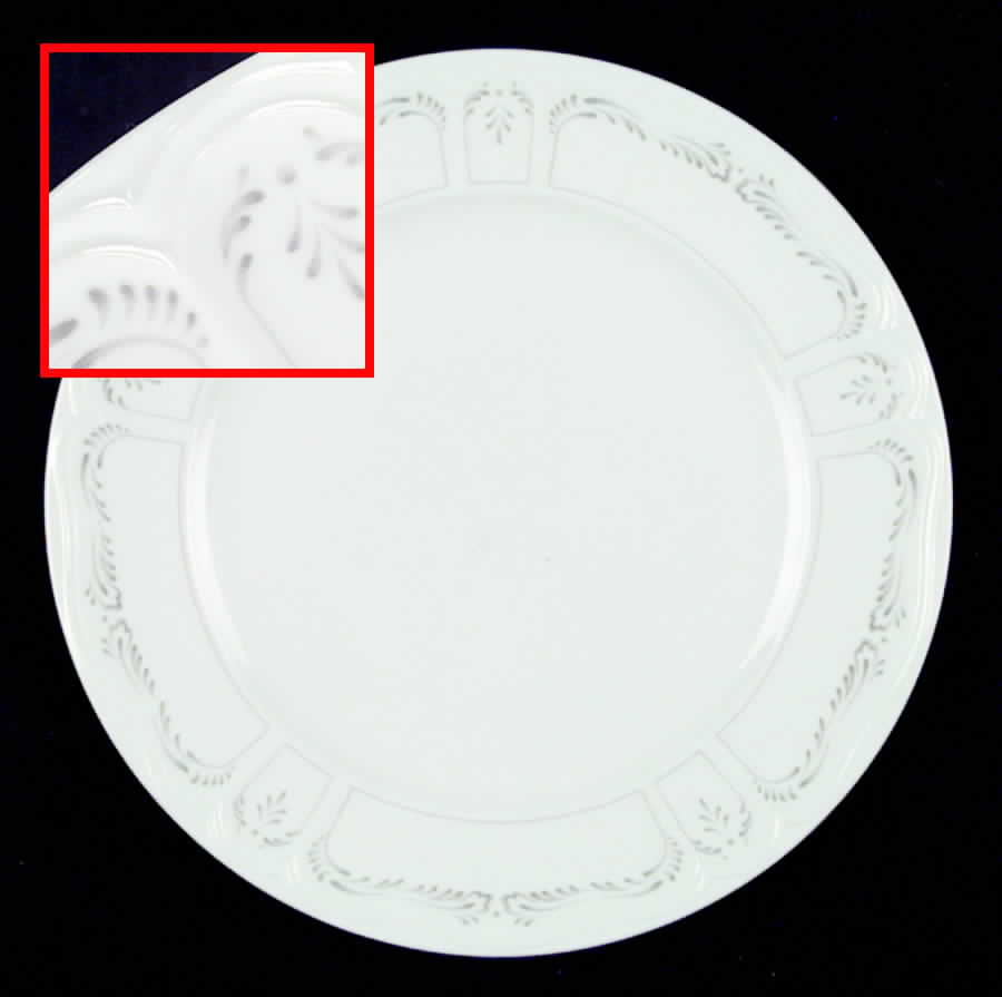 White Sands Gray Salad Plate by Lenox-1