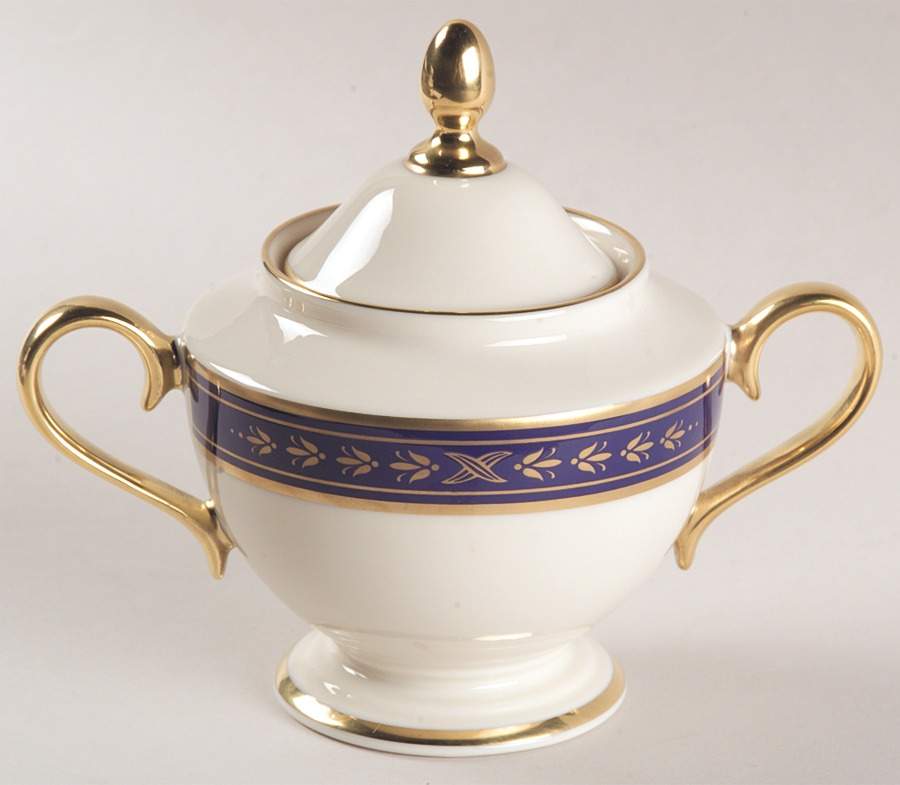 Winslow Castle 1999 Shape Sugar Bowl & Lid by Lenox-1