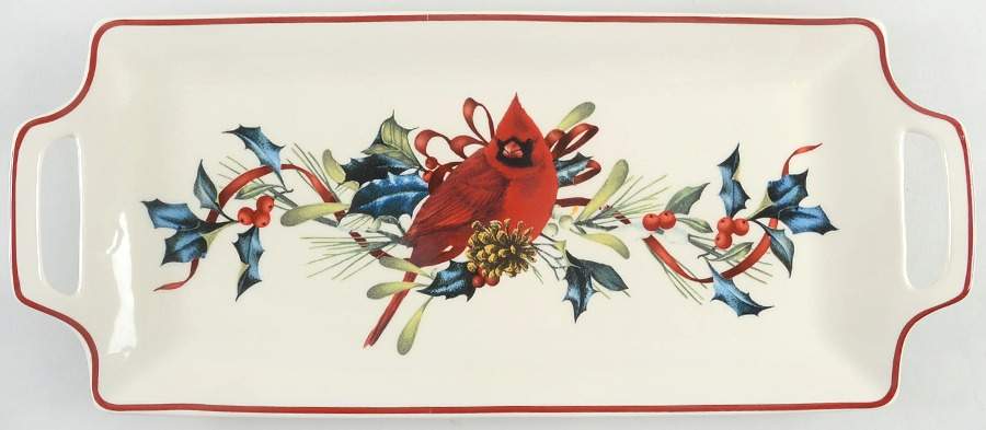 Winter Greetings Handled Hors d'Oeuvre Tray by Lenox-1
